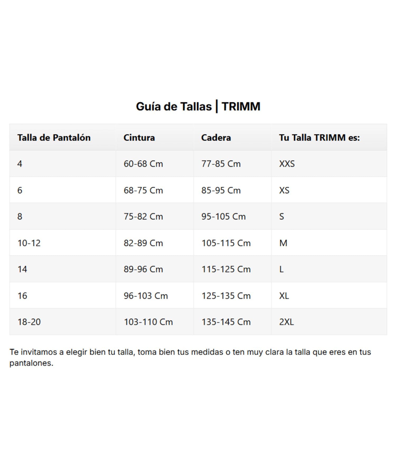 Cinturilla Chaleco Latex | TRIMM ®